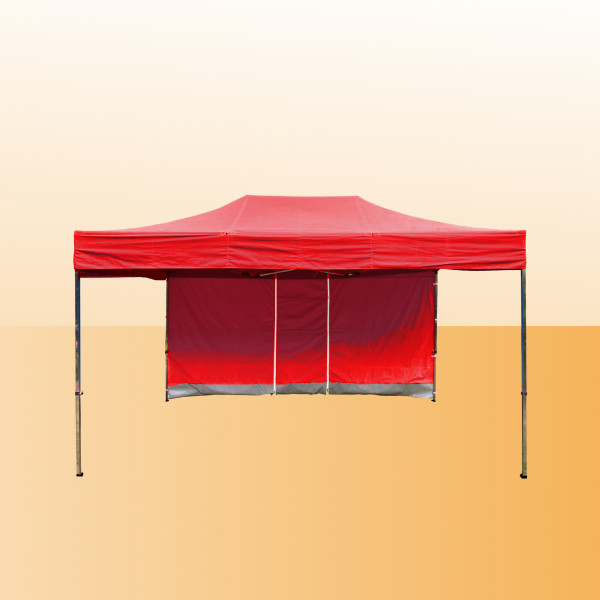 Falt-Pavillon rot – 3 x 4,5 m