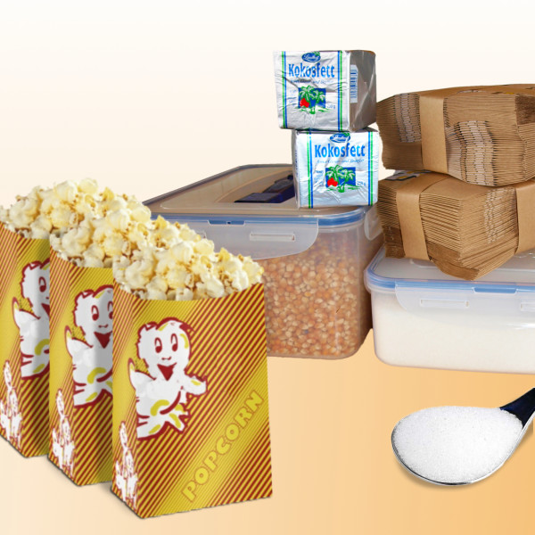 Popcorn Verbrauchsmaterial Übersicht