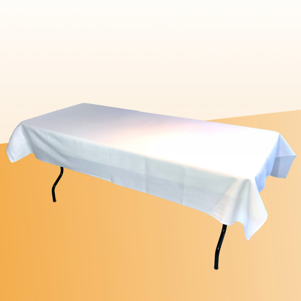 Banketttisch-Tischdecke rechteckig weiß